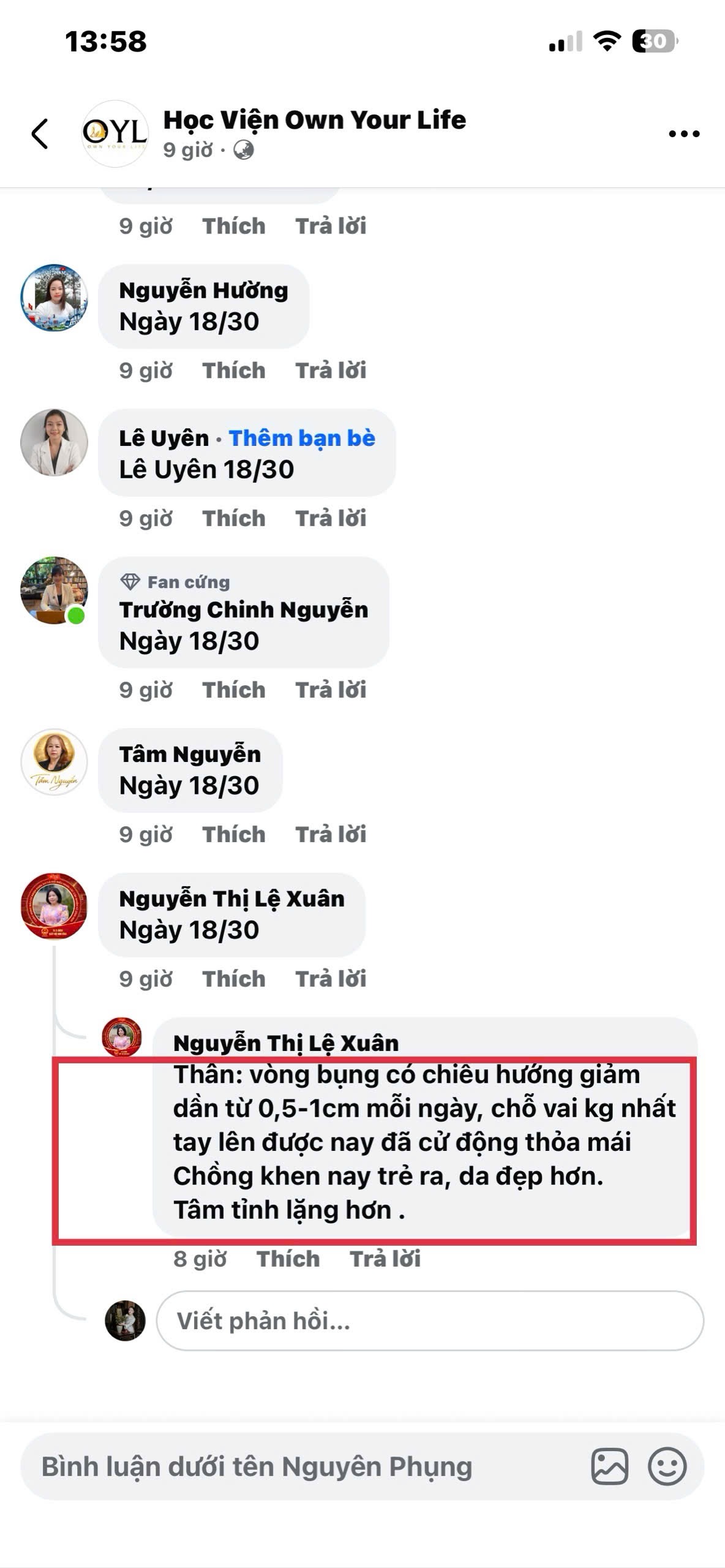 Feedback học viên OYL